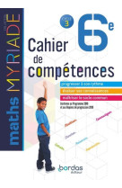 Myriade maths 6e 2018 cahier de competences eleve