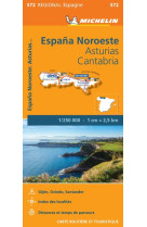 Carte regionale europe - carte regionale espagne nord-ouest : asturias cantabria