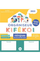 Organiseur mémoniak kifékoi, calendrier mensuel en colonnes (sept. 2022- déc. 2023)