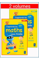 J-apprends les maths avec picbille cp - 2 volumes sous blister