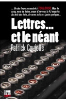 Lettres... et le neant