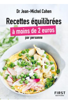 Le petit livre des recettes equilibrees a moins de 2 euros par personne