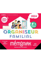 Organiseur familial mémoniak 2024, calendrier organisation familial mensuel (sept. 2023- déc. 2024)