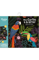 Ma pochette d'artiste - mes cartes à gratter - oiseaux fantastiques ne