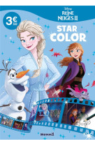 Disney la reine des neiges 2 - star color (olaf, elsa anna fond bleu ciel)