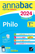 Annales du bac annabac 2024 philo tle générale