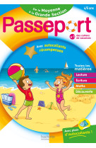 Passeport - de la moyenne à la grande section 4/5 ans - cahier de vacances 2024