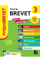 Prépabrevet tout le nouveau brevet 2025 - 3e (toutes les matières)