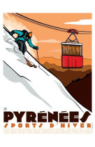 Affiche : pyrénées sports d'hiver