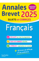 Annales brevet 2025 - français 3e - sujets et corrigés