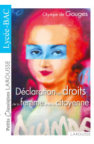 La declaration des droits de la femme et de la citoyenne - nouveau bac