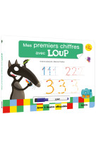 Livre ardoise - mes premiers chiffres avec loup