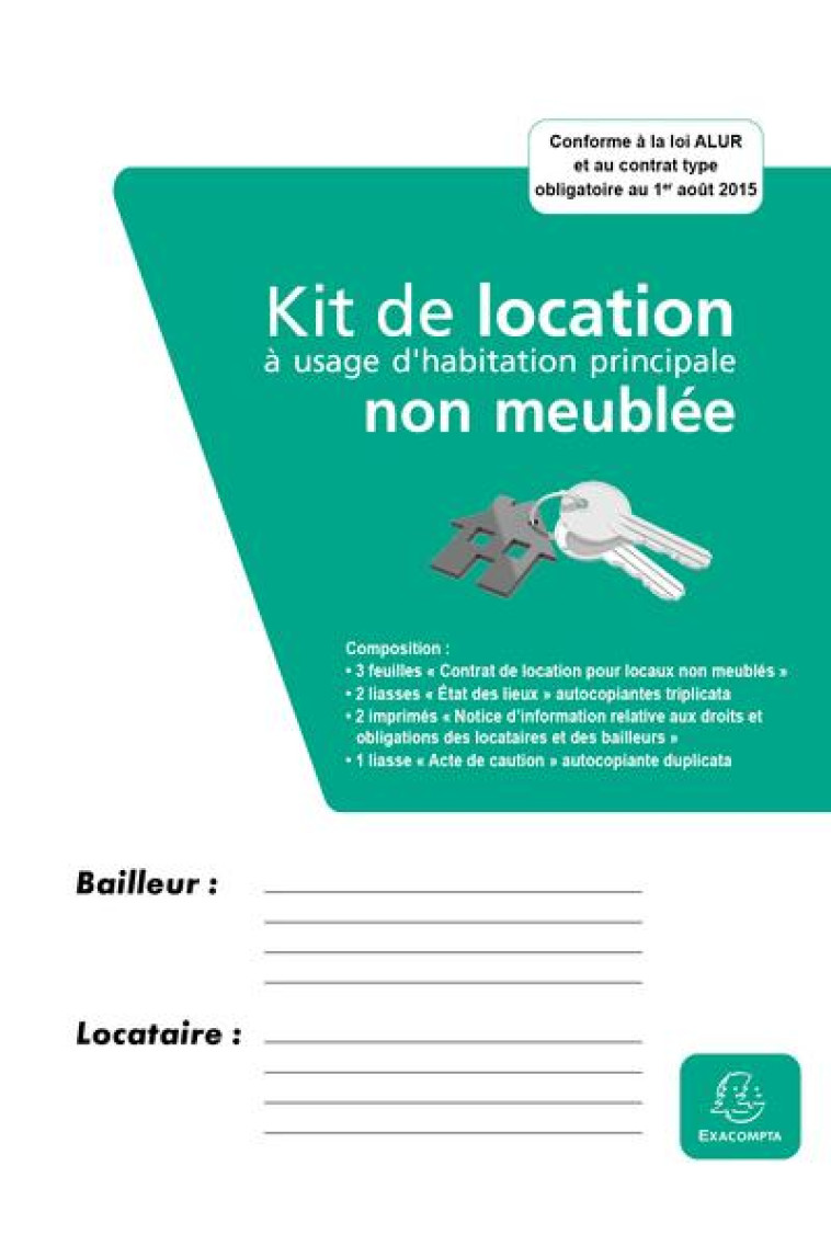 KIT DOSSIER DE LOCATION - EXACOMPTA - NC