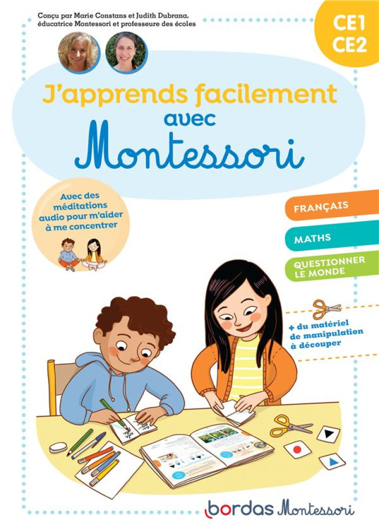 J'APPRENDS FACILEMENT AVEC MONTESSORI CE1-CE2 - CONSTANS/DUBRANA - BORDAS