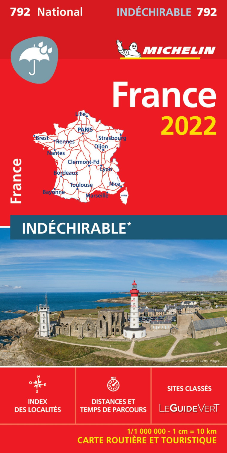 CARTE NATIONALE FRANCE 2022 - INDECHIRABLE - XXX - MICHELIN