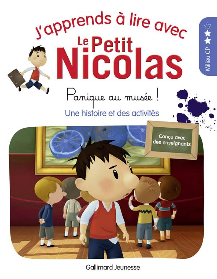 J'APPRENDS A LIRE AVEC LE PETIT NICOLAS - T05 - PANIQUE AU MUSEE ! - DEMARIA MARJORIE - GALLIMARD