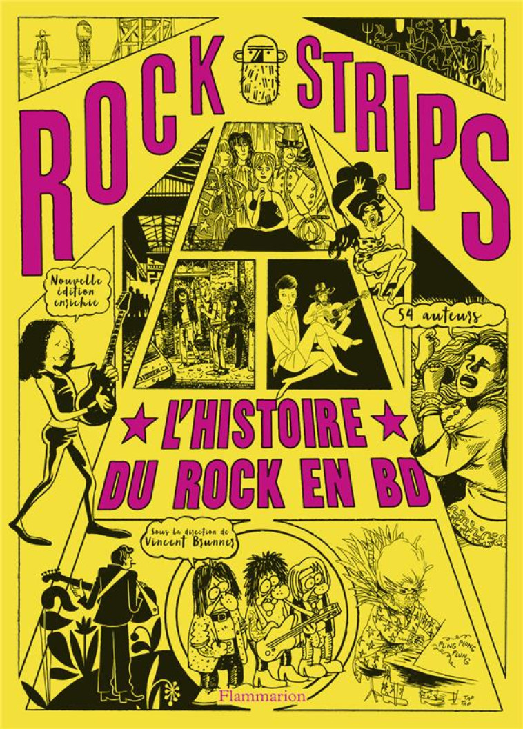 ROCK STRIPS - L'HISTOIRE DU ROCK EN BD - BRUNNER VINCENT - FLAMMARION