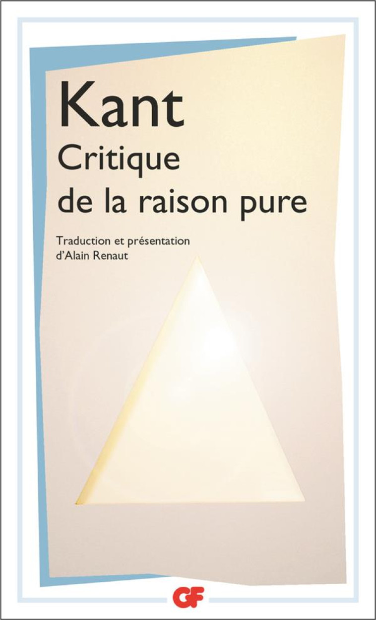 CRITIQUE DE LA RAISON PURE - KANT EMMANUEL - FLAMMARION