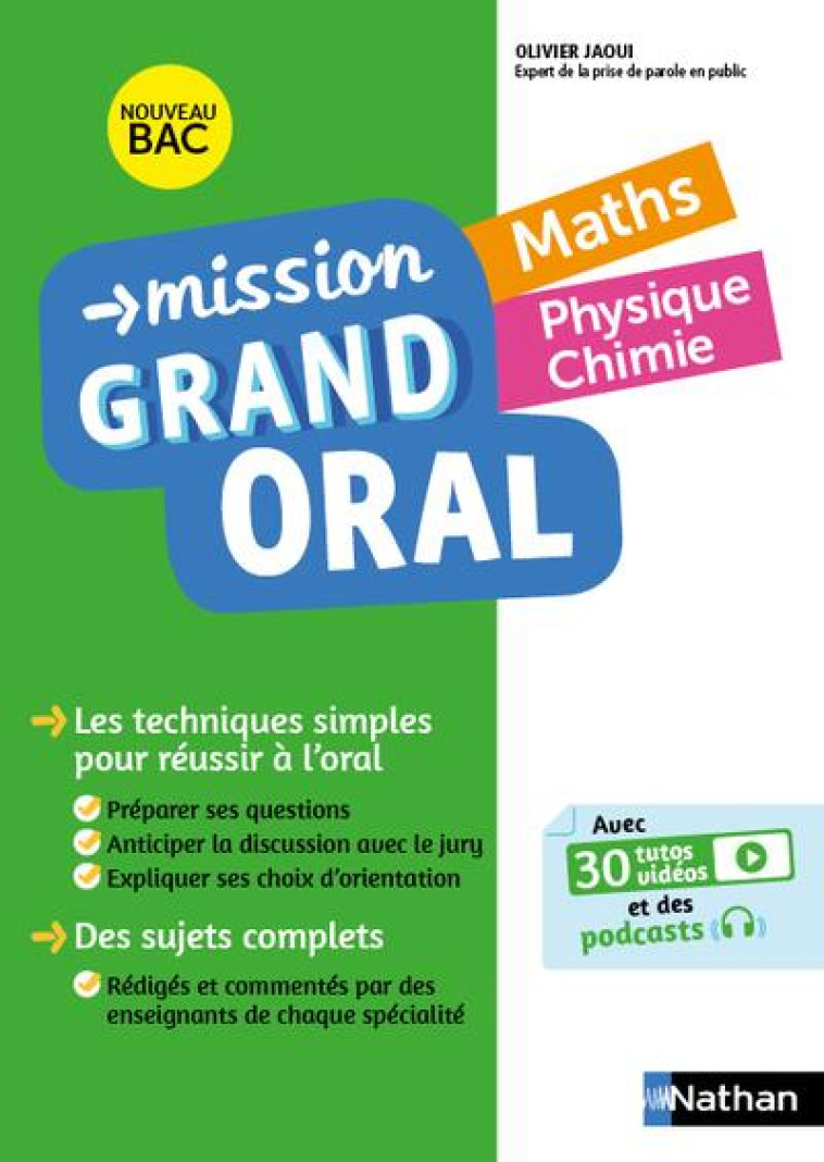 MISSION GRAND ORAL - MATHS - PHYSIQUE CHIMIE - COPPENS/DESROUSSEAUX - CLE INTERNAT