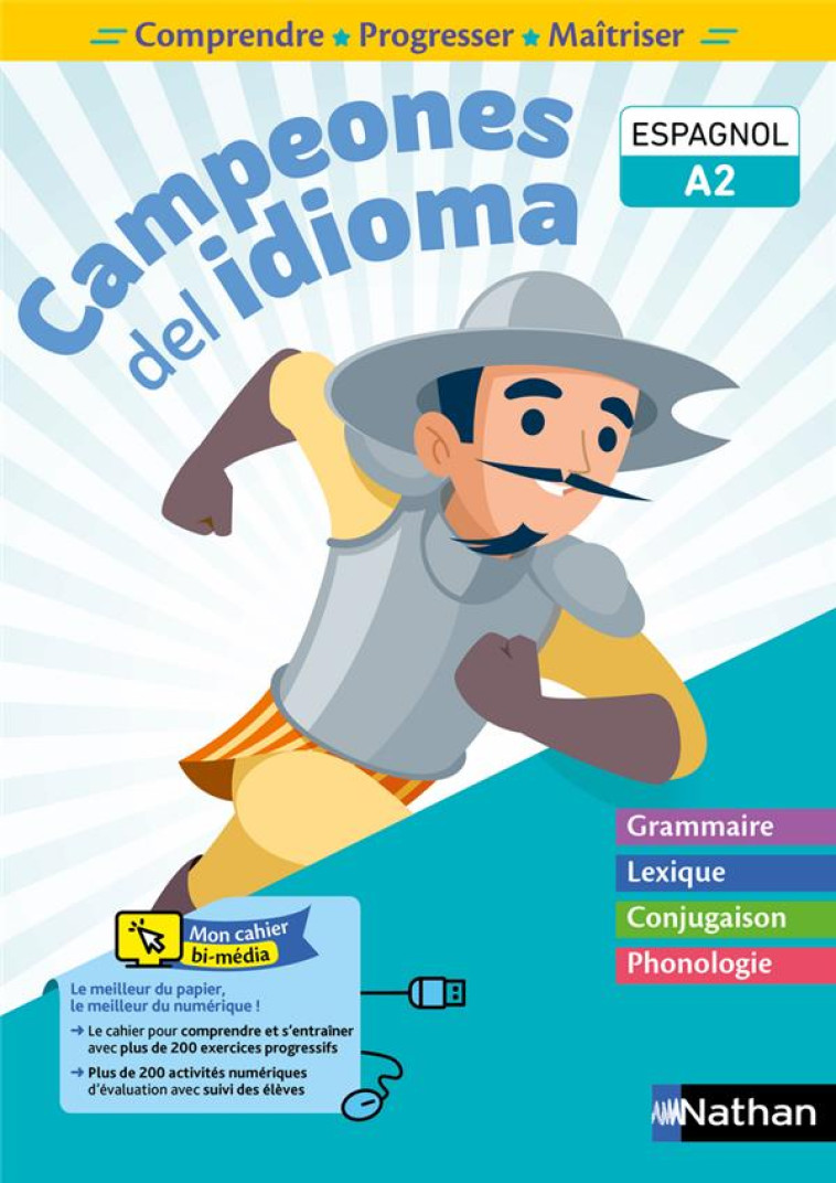 CAMPEONES DEL IDIOMA - CAHIER A2 - COMPRENDE, PROGRESSER, MAITRISER - BRENOT/DE JORNA - CLE INTERNAT