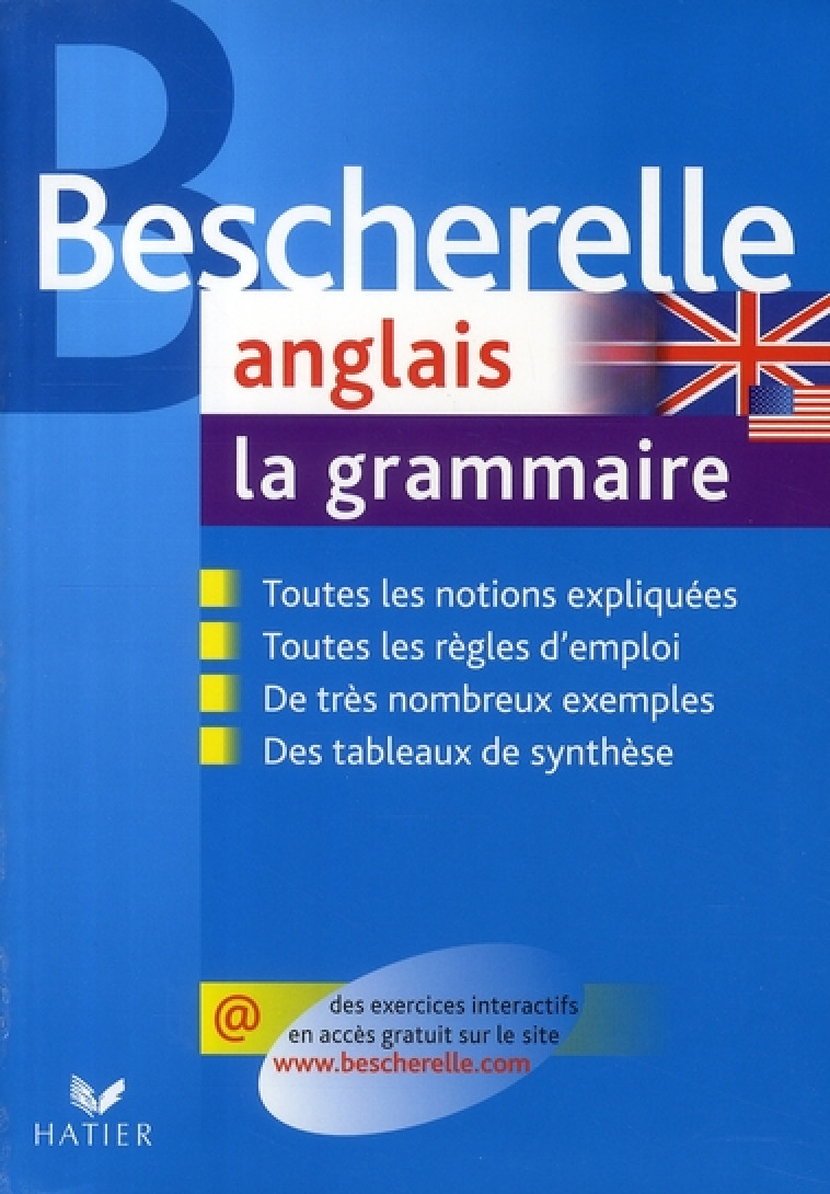 BESCHERELLE ANGLAIS : LA GRAMMAIRE - OUVRAGE DE REFERENCE SUR LA GRAMMAIRE ANGLAISE - MALAVIEILLE/ROTGE - HATIER JEUNESSE