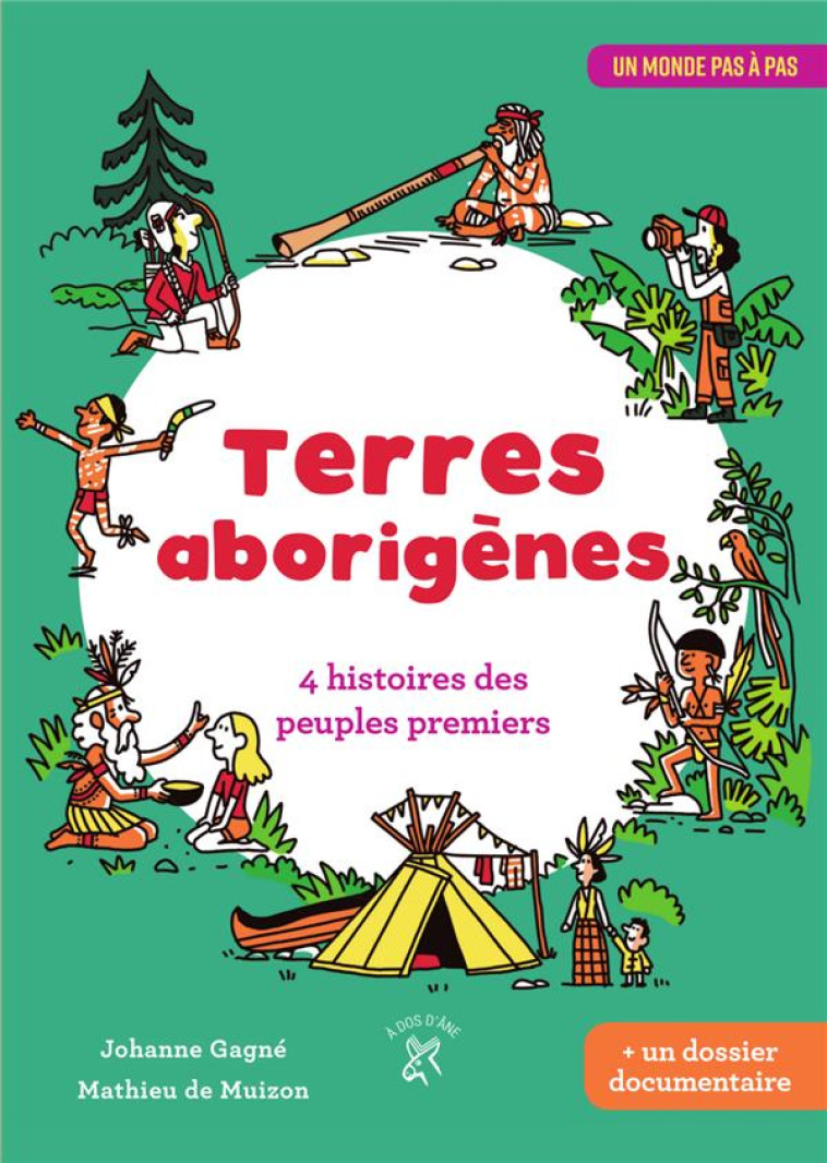 TERRES ABORIGENES - 4 HISTOIRES DES PEUPLES PREMIERS - GAGNE/DE MUIZON - DOS ANE