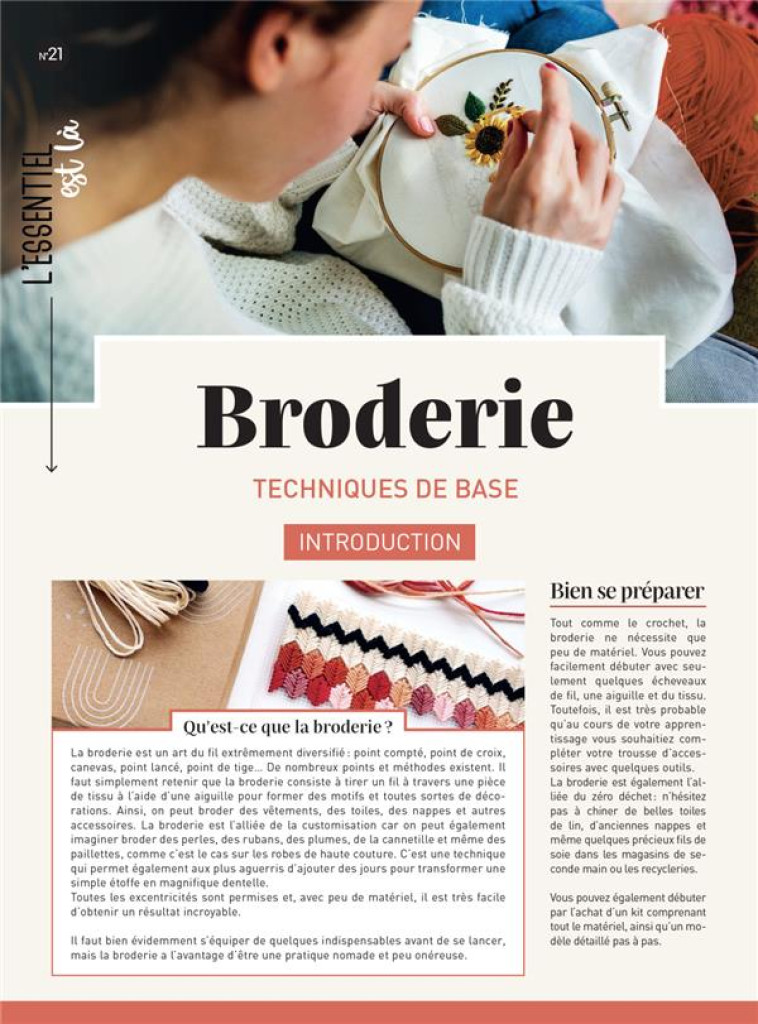 BRODERIE - TECHNIQUES DE BASE - COLLECTIF - MERCILESLIVRES