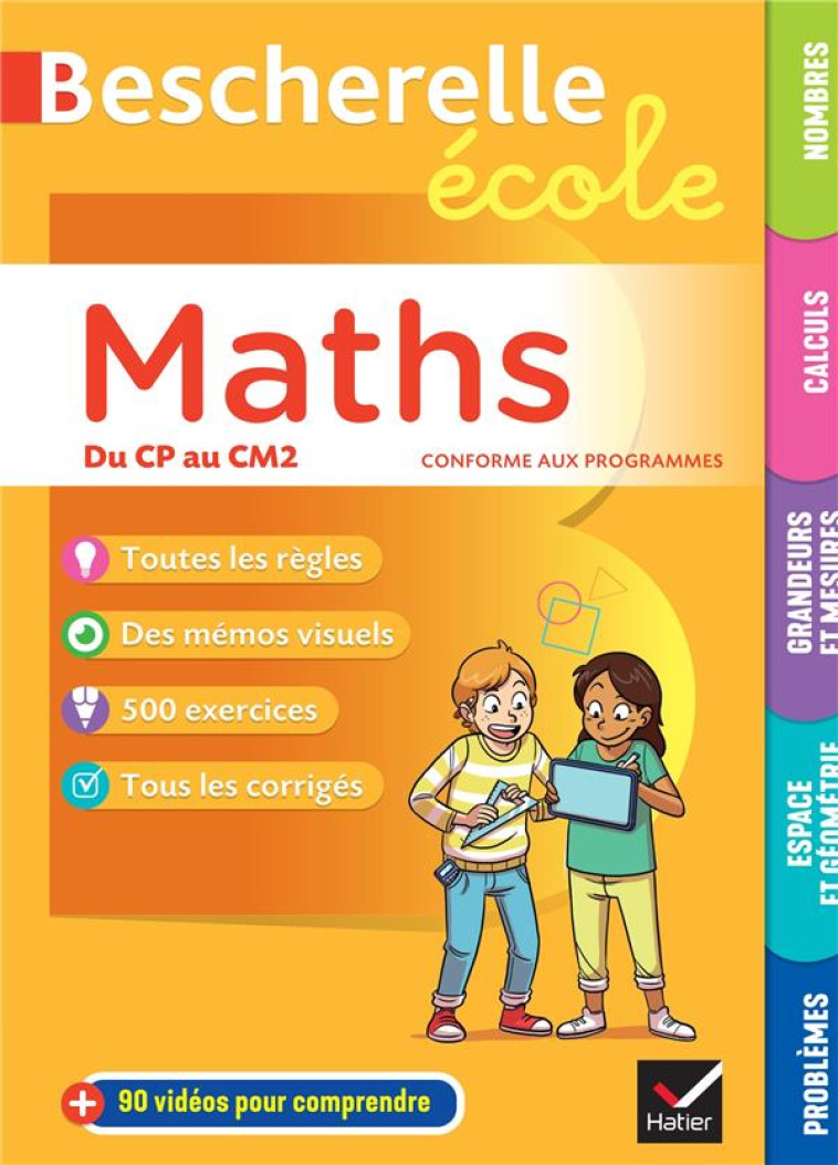 BESCHERELLE ECOLE - MATHS (CP, CE1, CE2, CM1, CM2) - TOUT LE PROGRAMME DE MATHS A L'ECOLE PRIMAIRE - IDIARD/JAMBIVEL - HATIER SCOLAIRE