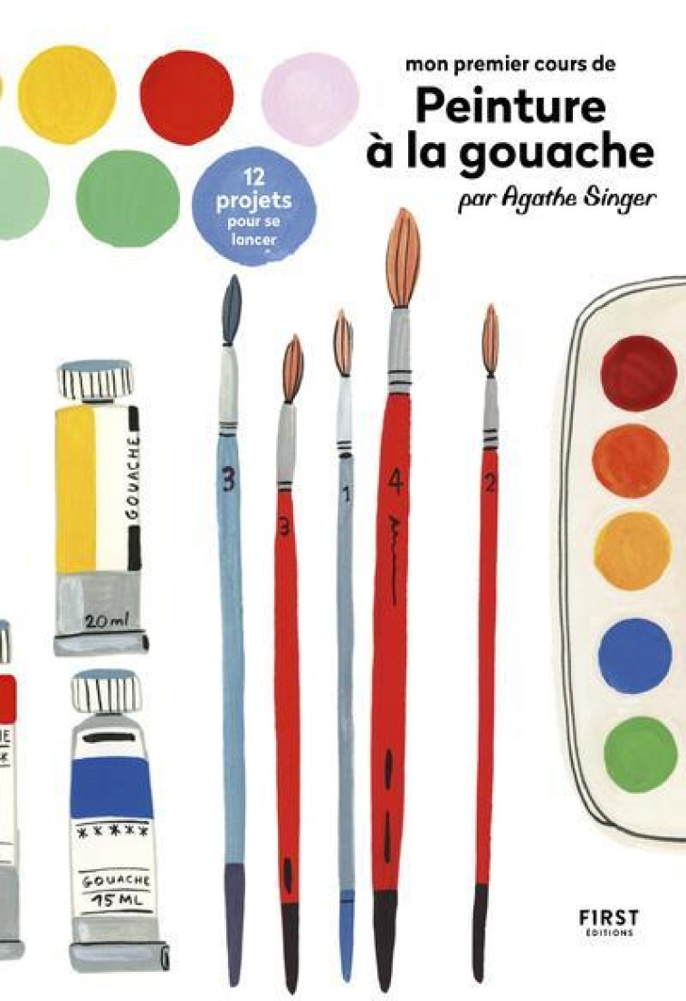 MON PREMIER COURS DE PEINTURE A LA GOUACHE PAR AGATHE SINGER - SINGER AGATHE - FIRST