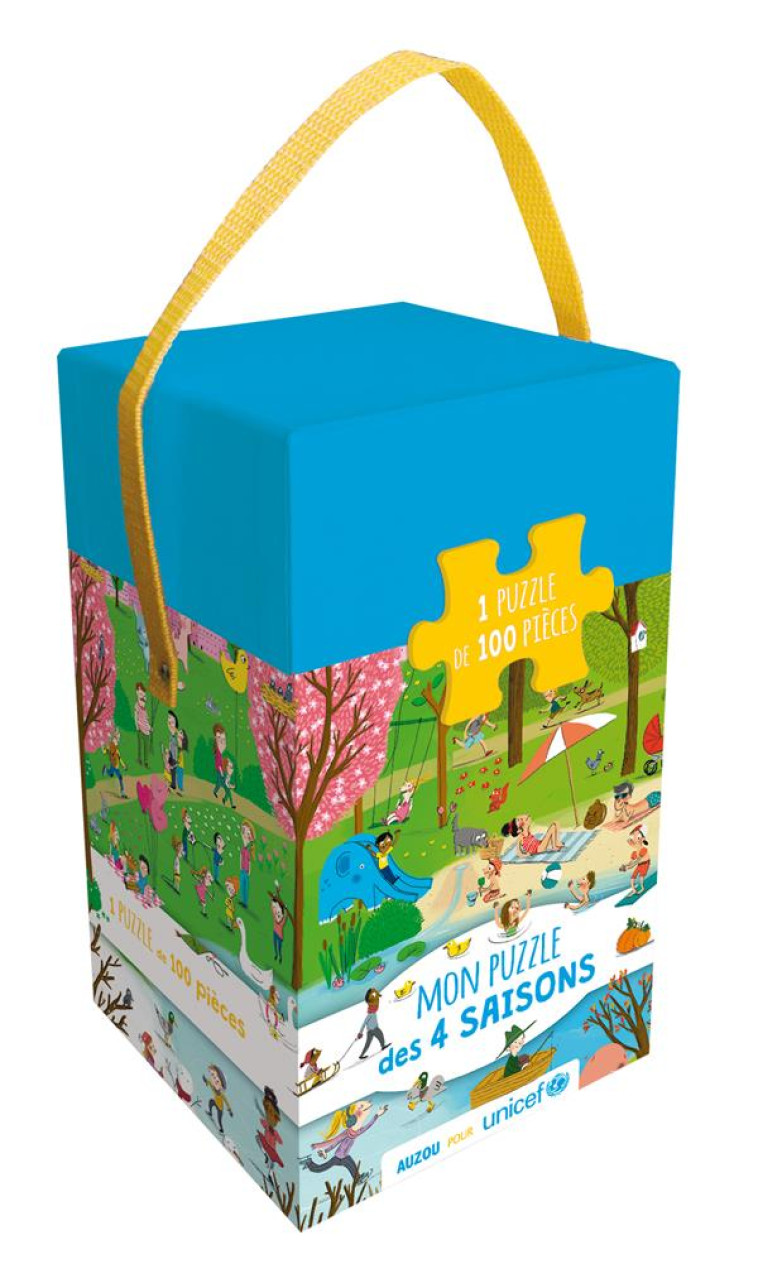 MON PUZZLE DES 4 SAISONS AVEC UNICEF (COLL. BOITE PUZZLE) - WIELAND ANNE-KATHRIN - Auzou