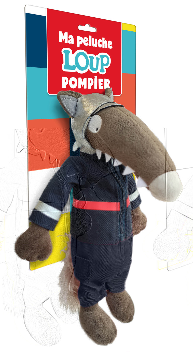 PELUCHE DU LOUP - POMPIER - Orianne Lallemand - AUZOU