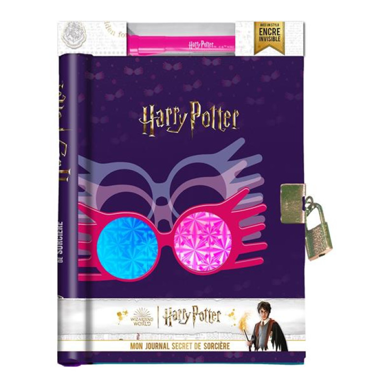 HARRY POTTER - JOURNAL SECRET LUNA A ENCRE INVISIBLE - PLAYBAC EDITIONS - NC