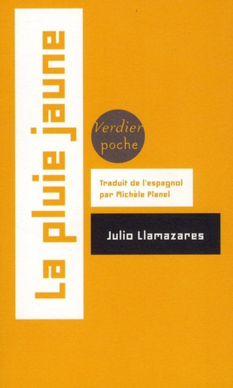 PLUIE JAUNE - LLAMAZARES JULIO - VERDIER