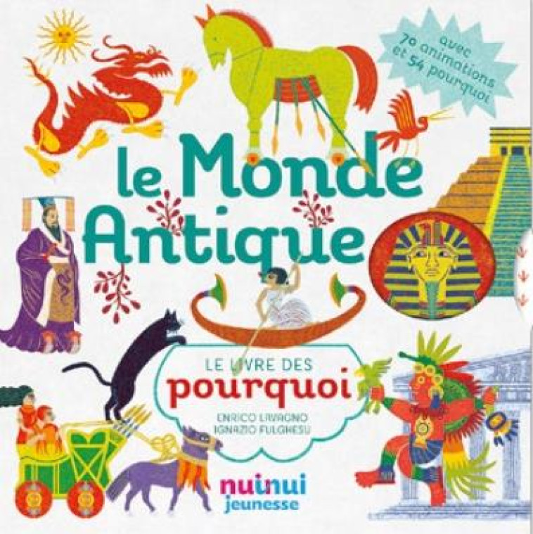 LE MONDE ANTIQUE - LE LIVRE DES POURQUOI - LAVAGNO ENRICO - NUINUI JEUNESSE