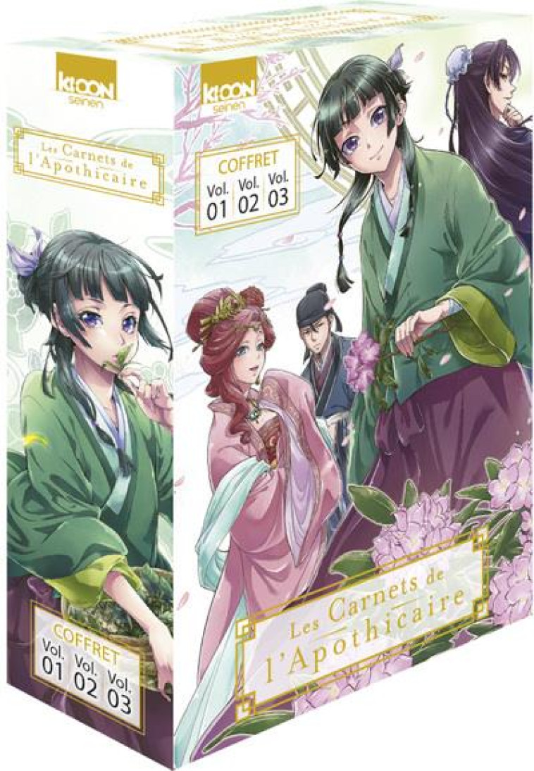 COFFRET LES CARNETS DE L'APOTHICAIRE VOL. 1 A 3 - NANAO/NEKOKURAGE - KI-OON