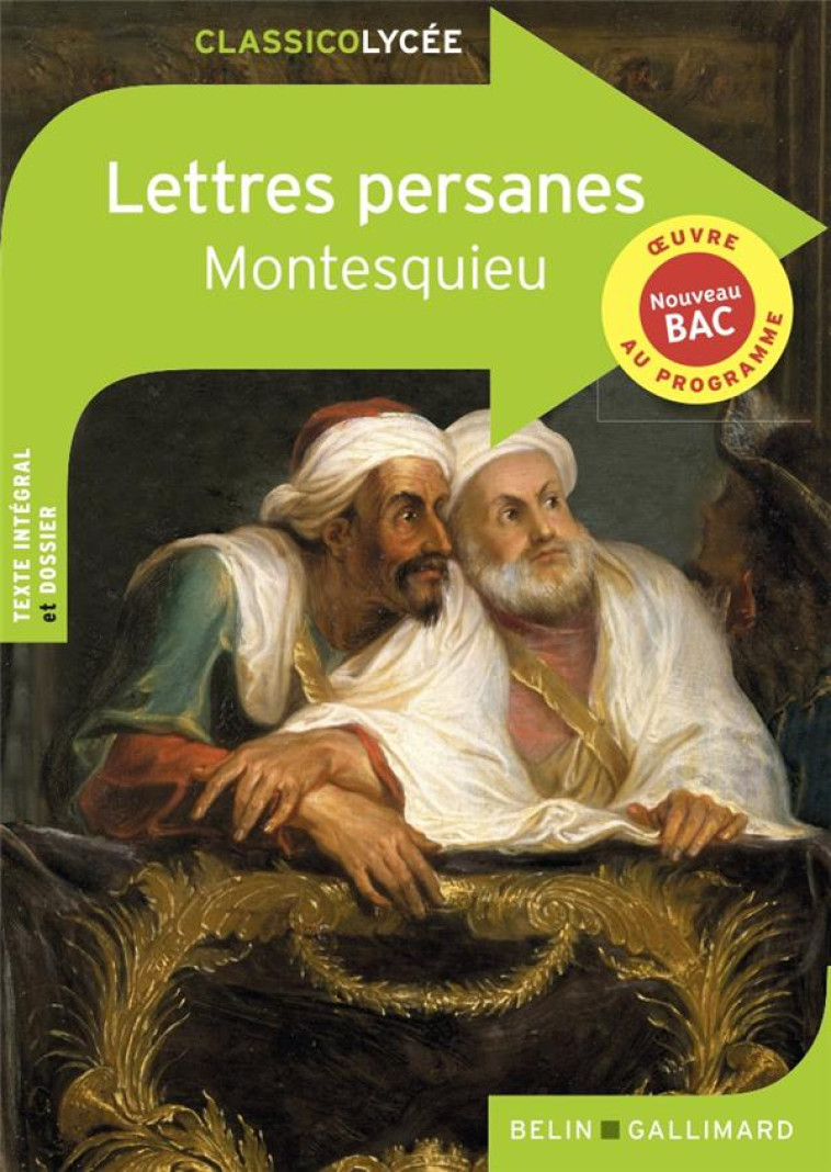 LETTRES PERSANES - MONTESQUIEU - DESCAVES DELPHINE - BELIN