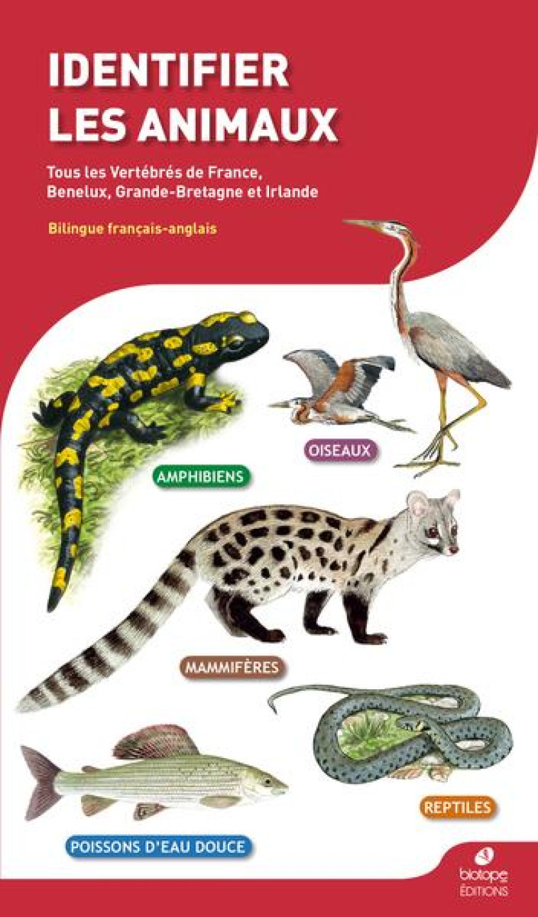 IDENTIFIER LES ANIMAUX - TOUS LES VERTEBRES DE FRANCE, BENELUX, GRANDE-BRETAGNE ET IRLANDE - COLLECTIF/GERARD - BIOTOPE