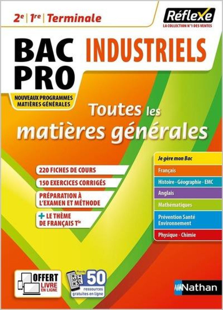 TOUTES LES MATIERES BAC PRO MG INDUSTRIEL - REFLEXE N 21 2021 - TOME 21 - VOL21 - BOULET/DELAUNEY - CLE INTERNAT