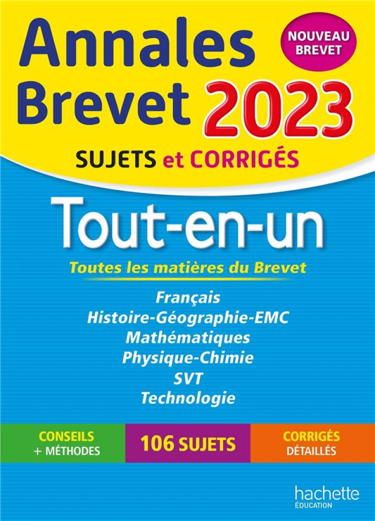 ANNALES BREVET 2023 TOUT-EN-UN - REAUTE/LASKAR/SAISSE - HACHETTE