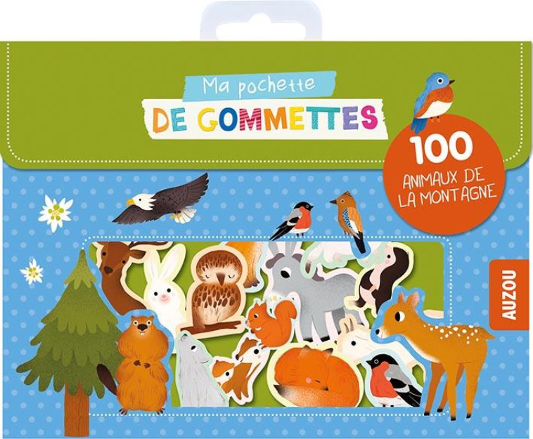 MA POCHETTE DE GOMMETTES - 100 ANIMAUX DE LA MONTAGNE - NERADOVA MARIA - NC