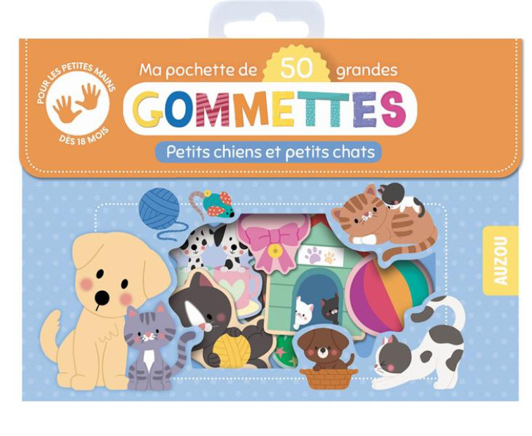 MA POCHETTE DE 50 GRANDES GOMMETTES - PETITS CHIENS ET PETITS CHATS - KIM SEJUNG - NC