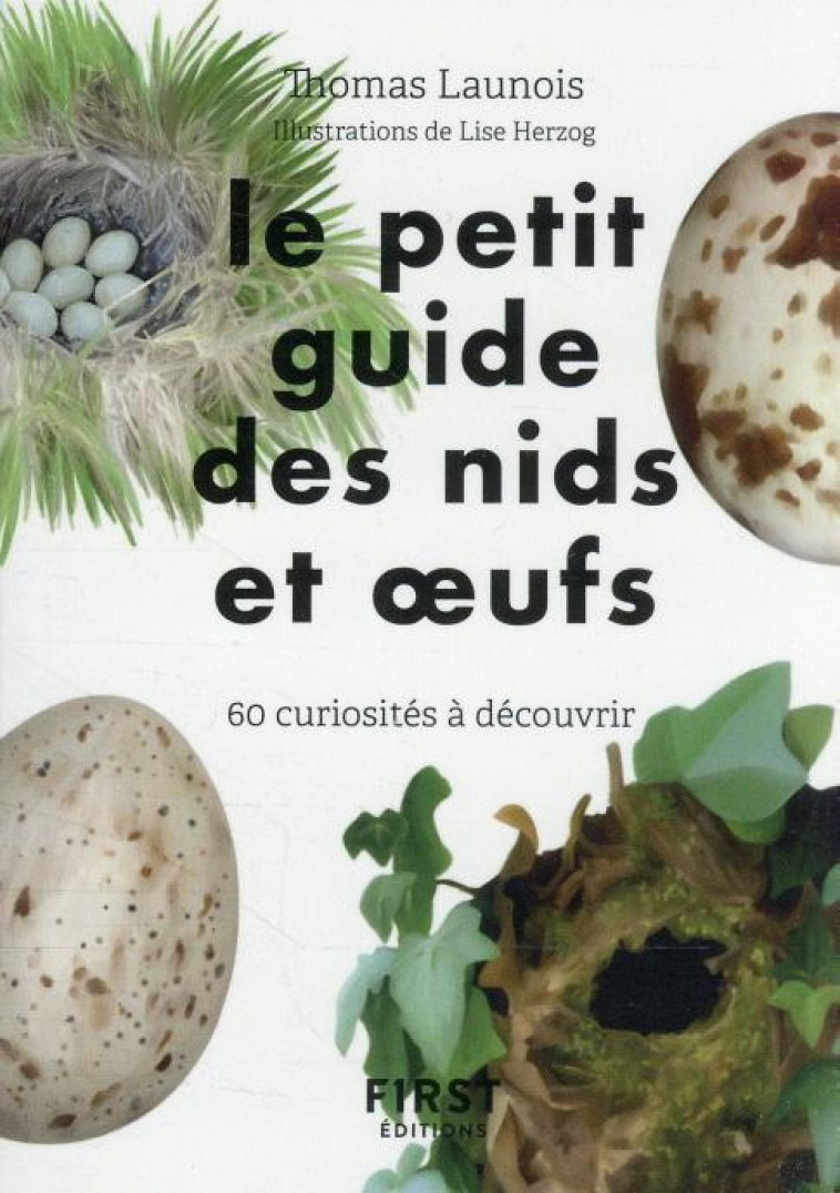 LE PETIT GUIDE D'OBSERVATION DES NIDS ET OEUFS - 60 CURIOSITES A DECOUVRIR - HERZOG/LAUNOIS - FIRST