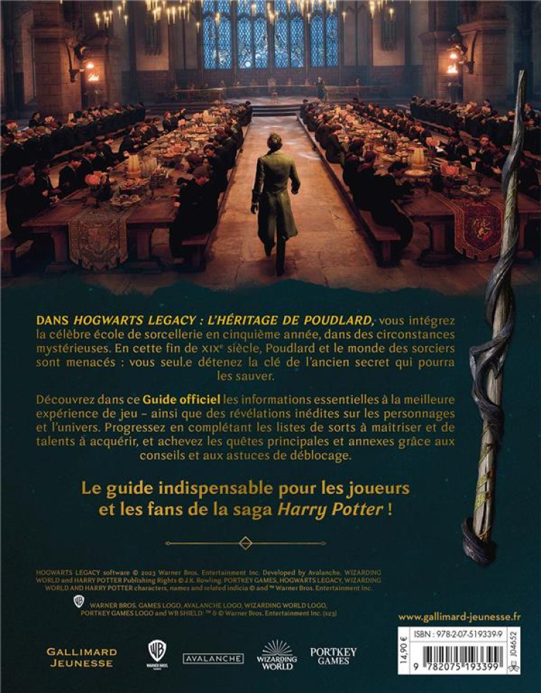 HARRY POTTER - HOGWARTS LEGACY - LE GUIDE OFFICIEL DU JEU - LEWIS KATE - GALLIMARD