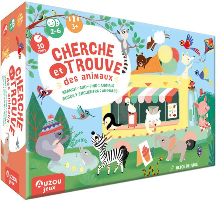 CHERCHE ET TROUVE - LES ANIMAUX DU MONDE - DE PAGE ALICE - NC