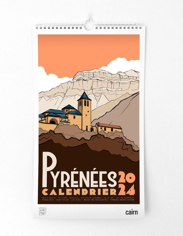 CALENDRIER PYRENEES 2024 -  Jobomart - CAIRN