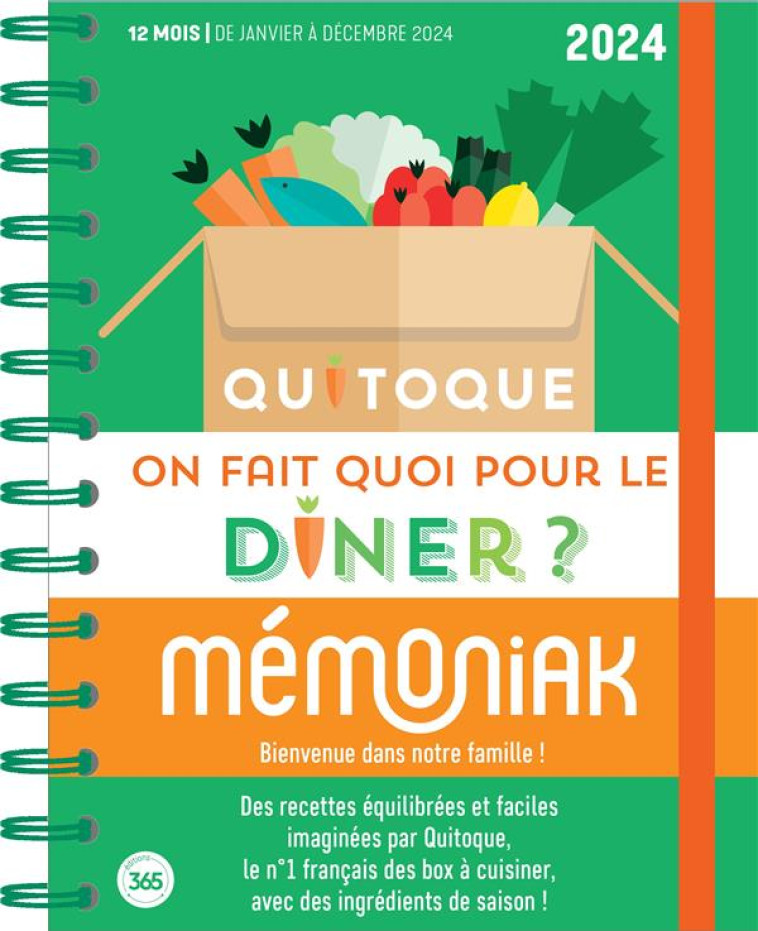 ON FAIT QUOI POUR LE DINER ? AVEC QUITOQUE JANV.-DEC. 2024 LISTE DE COURSES INCLUS - QUITOQUE - 365 PARIS