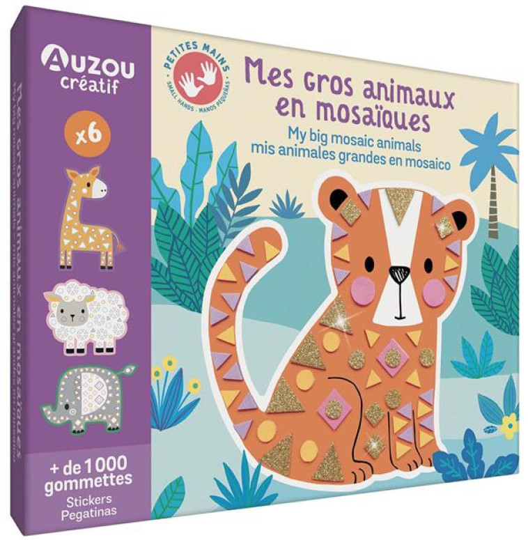 MON COFFRET D-ARTISTE - MES GROS ANIMAUX EN MOSAIQUES - KENDALL WENDY - NC