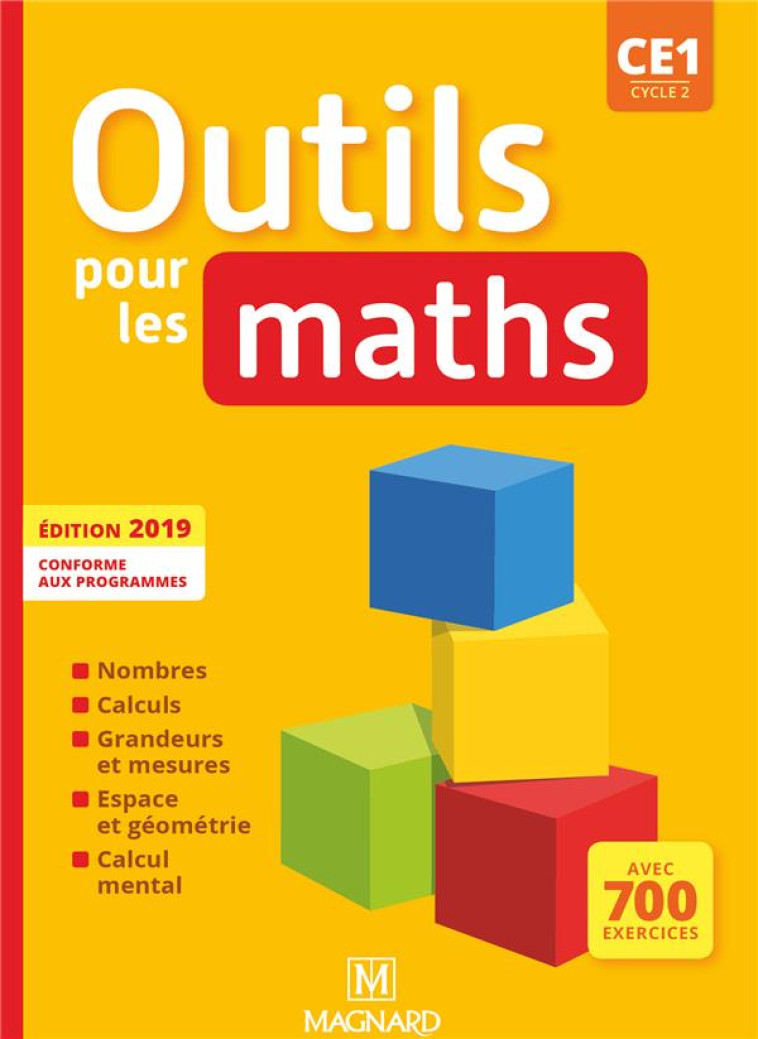 OUTILS POUR LES MATHS CE1 (2019) - MANUEL ELEVE - BESSET/DELVAUX - MAGNARD