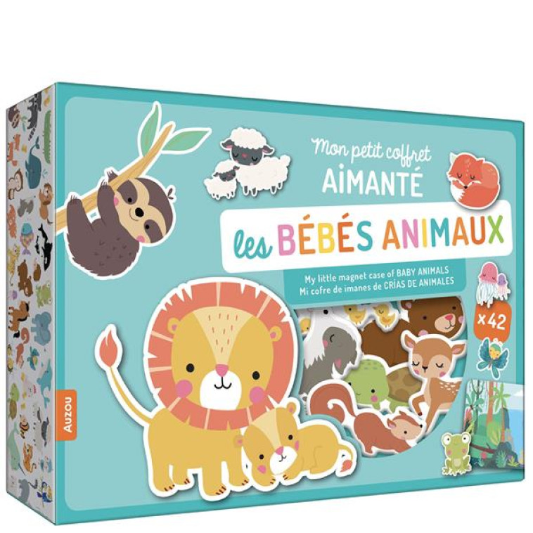 MON PETIT COFFRET AIMANTE - LES BEBES ANIMAUX - WILMINK INGA - NC