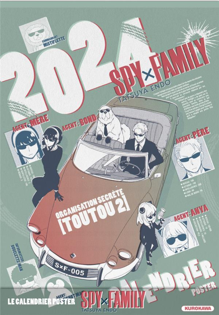 CALENDRIER SPY X FAMILY 2024 - ENDO TATSUYA - NC